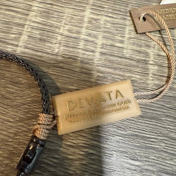 Devata Sterling Silver 18K Tulang Naga Link Bracelet  Sz 7.5" NWT - Picture 2 of 7